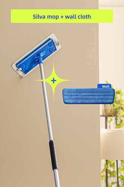 Silva Σετ Σφουγγαρίστρας Υπερ-ινών – Πανί Σφουγγαρίστρας για Οροφές & Ψηλούς ...