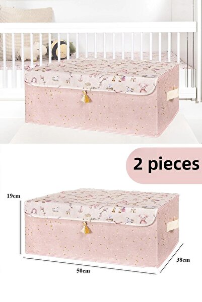 Nisahometeks Κουτί μεγέθους βρεφικής βάσης 2 τεμαχίων με πορτοφόλι με καπάκι