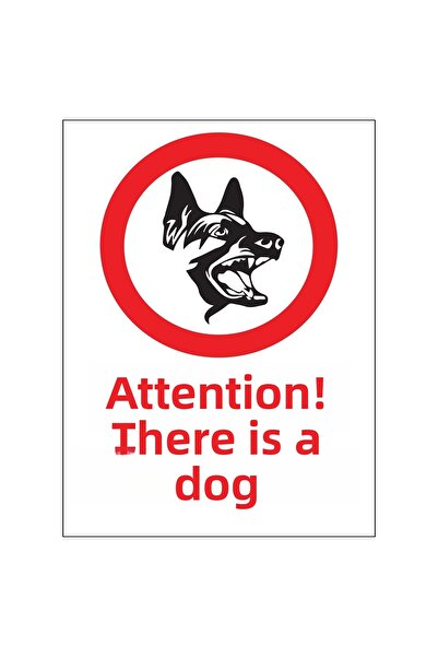 Lucena تحذير معدني للكلاب مقاس 15 سم × 20 سم، لافتة تحويل