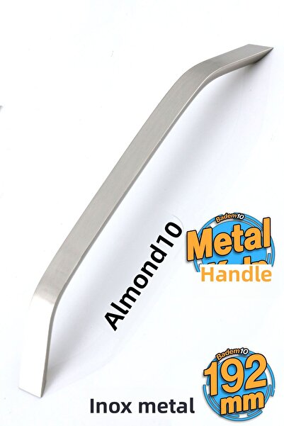 Badem10 Mâner Şahin Metal Inox 192 Mm Mobilier Bucătărie Sertar Dulap Dulap Ușă Mânere Mâner 19,2 Cm