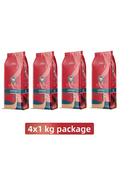 Mare Mosso Caffe ê Vendite مزيج إسبرسو فينيسيا (الحبوب أو المطحونة) عبوة 4 × ...