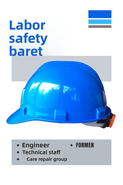 KARAM SAFETY قبعة صلبة زرقاء قابلة للتعديل ملولبة قابلة للتعديل لفني صيانة وإصلاح مهندس فورمان قبعة صلبة قابلة للتعديل