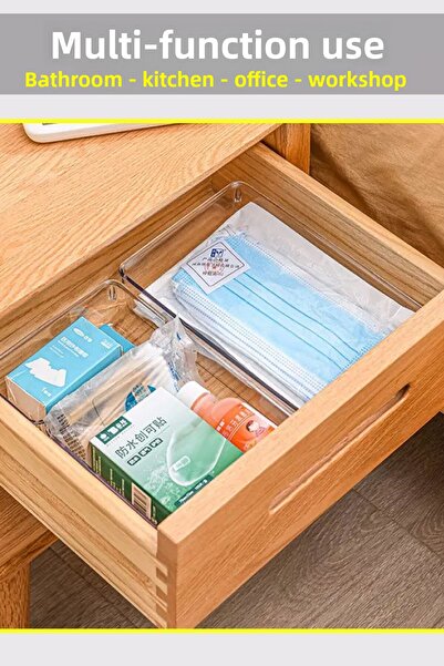 FİTHOME 3 Pieces Drawer Inside Organizer Multipurpose Organizer Makeup Supplies Stationery Bathroom Office