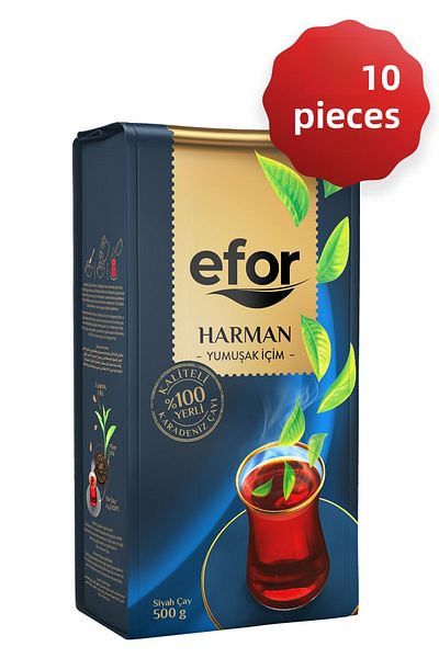 EFOR ÇAY Thresher Bulk Black Tea - 500g x 10 Pilets
