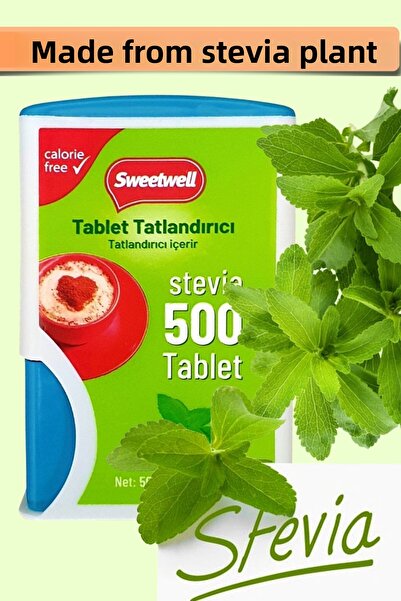 Sweetwell 500 قرص ستيفيا - نكهة وخالية من السعرات الحرارية