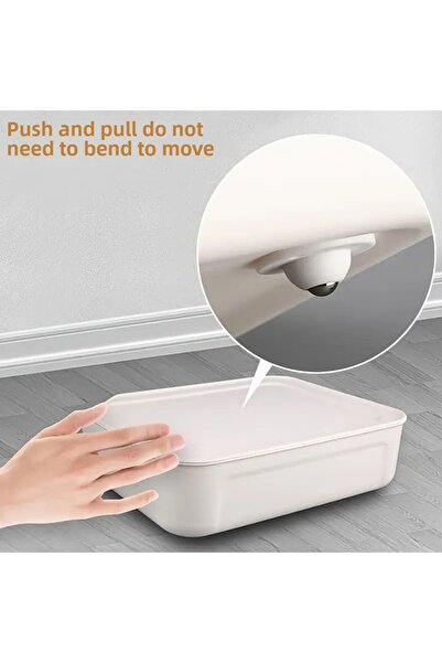 Ayver 4-Piece Furniture, Pc, White Goods Sliding Moving Ball Device White 4-Piece White Goods Leg