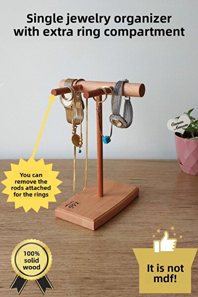 K&G foot rest Οργανωτής κοσμημάτων Ξύλινη κρεμάστρα κοσμημάτων Βάση κοσμημάτω...