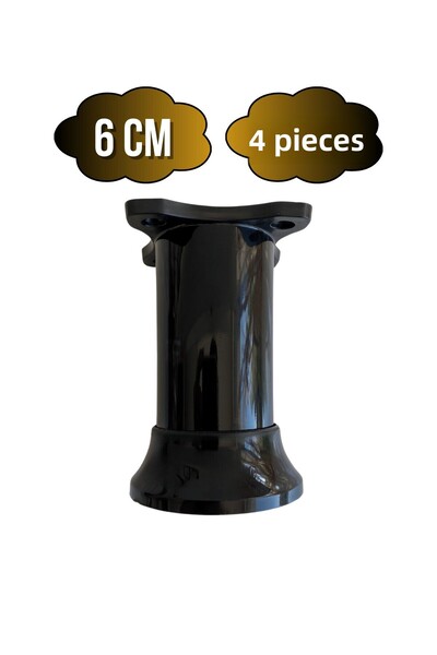 DSYapıAksesuar Picior reglabil din plastic negru pentru dulap și picior de mo...