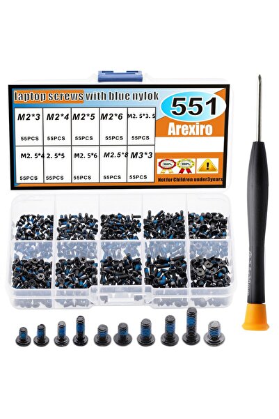 Choice 500pcs M2 M2.5 M3 Screw Set Kit, Looseness-proof, Laptop Screws Kit for Repair Computer Electroni...