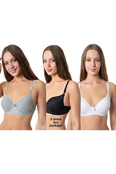 A&K ZÜMRA Sutien cu susținere cu sârmă clasică Soft Cup pentru femei