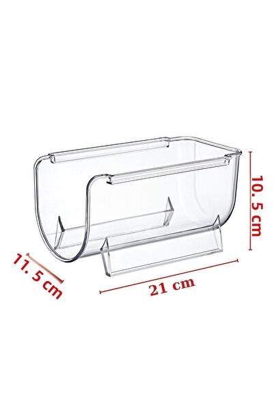 Nandy Home Layer Stackable Clear Bottle Organizer 4 Pieces Transparent