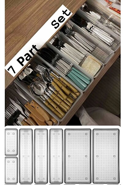 Bayev Кухненски органайзер от 7 части Bade - чекмедже, прибори и кутия за при...