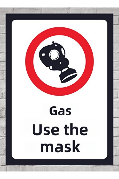 zafrakreklam استخدام قناع الغاز لوح تسجيل 24X34 سم