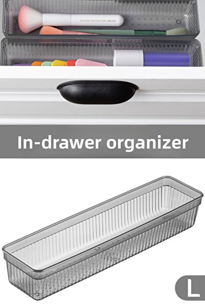 Meleni Home Sertar modular antracit și organizator de bijuterii pentru machia...