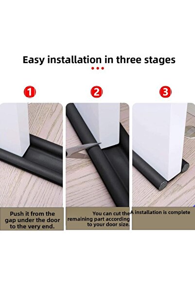 eryatex 5 Pieces Under Door Anti-Wind Sponge Stopper Heat Insulation Sponge Cold Noise Prevention Sponge