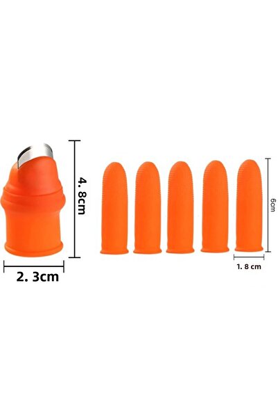 Skygo Πρακτική συσκευή σιλικόνης - Γάντια, Αποφλοιωτής λαχανικών, Βοτάνισμα κοπής, Προστατευτικό αντίχειρα