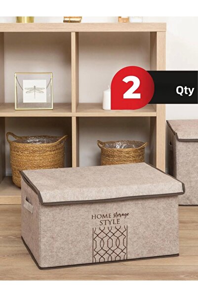 Smyak Maxi Box με Καπάκι τσόχα 47x37x24 CM 2 ΤΕΜ