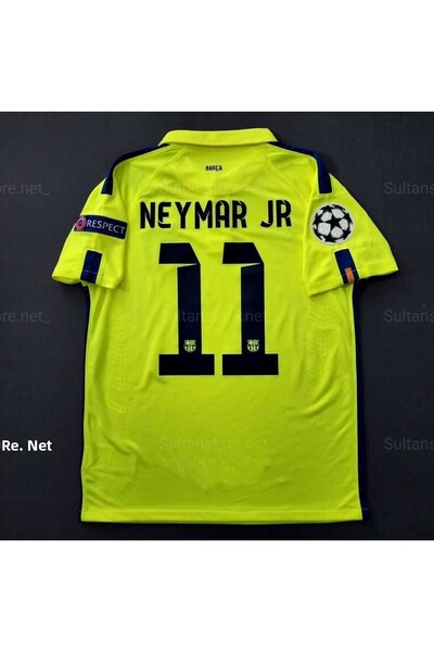 Lion Spor Barcelona 2014/15 Season Neymar Jr Nostalgia Jersey (Neon) Retro Cu...