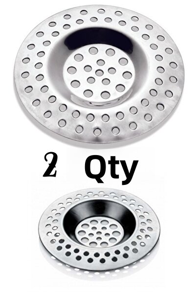 Kent Pazarı مصفاة حوض متنقلة 7 سم ستانلس ستيل 2 فتحة مضادة للانسداد