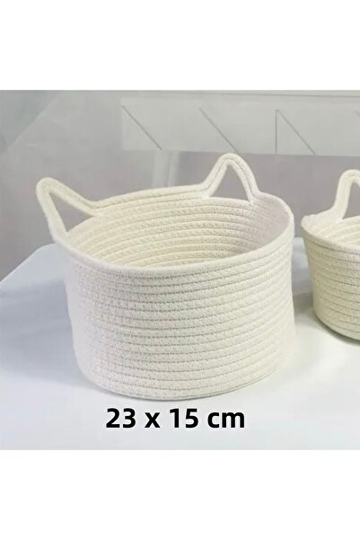 afralya home Διακοσμητικό καλάθι από γιούτα 23 εκ. με φιγούρες - Καλάθι παιχνιδιών με σχοινί οργάνωσης παιδικού δωματίου