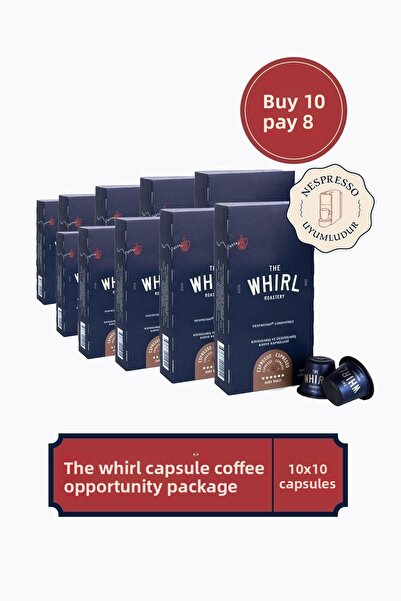 The Whirl كبسولات قهوة اسبريسو برونيت، اشتري 10 واحصل على 8 عبوات