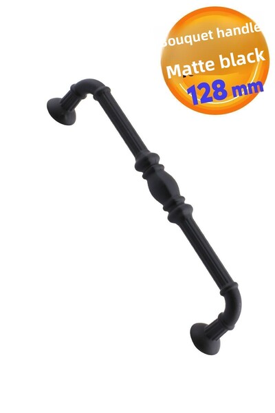 Badem10 باقة الأثاث درج المطبخ خزانة خزانة مقبض الباب مقابض مقبض ماتي الأسود ...