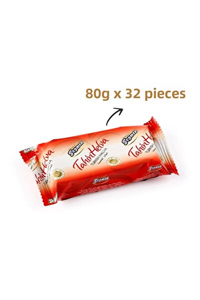 Seğmen 80g Plain Tahini Halva Pack - Pack of 32