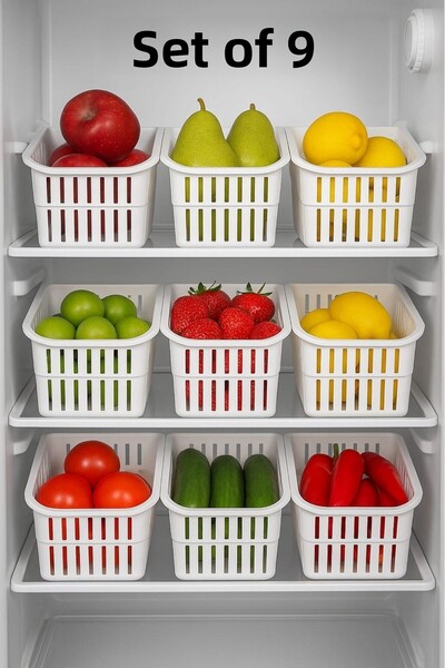 Herza House Органайзер за хладилник, 9 части