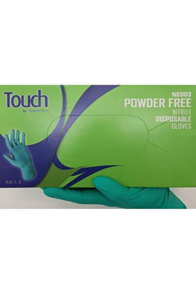 lalan Ne003 100 قفازات نيتريل خضراء خالية من البودرة
