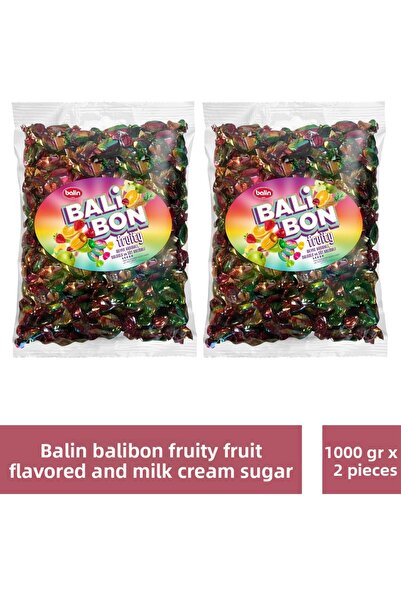 Kahve Dünyası بالين بالبون حلوى محشوة بنكهة الفواكه 1000 جرام × 2 قطعة