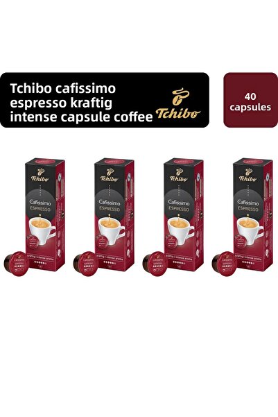 Tchibo Cafissimo Espresso Kraftig Intense Aroma Capsule Coffee X 4 Pcs