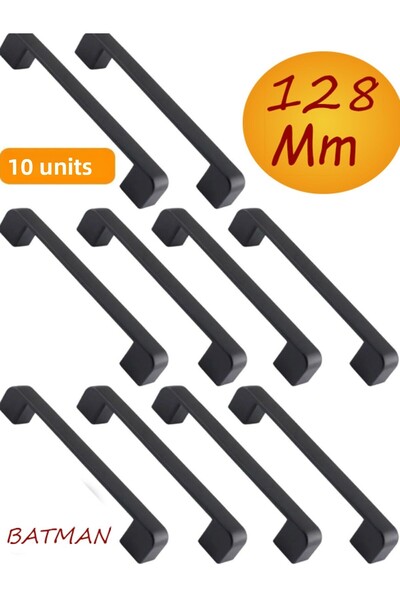 NUBLADO 10 τεμάχια Batman Οβάλ Μαύρα Έπιπλα Κουζίνας Ντουλάπι Συρτάρι Ντουλάπ...