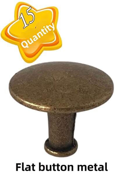 GLASWEN 15 bucăți buton plat, mâner galben antic, mâner pentru sertar pentru ...