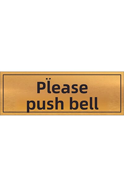 sıradışıhediyem يرجى الضغط على الصفائح المعدنية المكتوبة بالجرس مقاس 20 × 7 سم