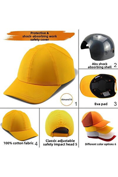 Badem10 Lightweight Work Security Impact Protective Protection Head Hat Hard Hat Unisex Camouflage Baseball Style Helmet Hat