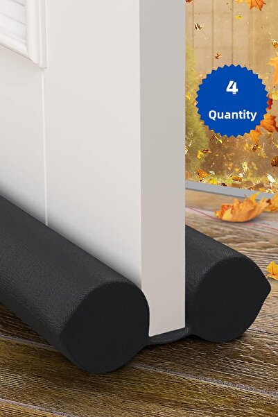 joseki 4 Pieces Under Door Windshield Dust Preventing Cold Wind Insulation Thermal Insulation Threshold Sponge Double Sided