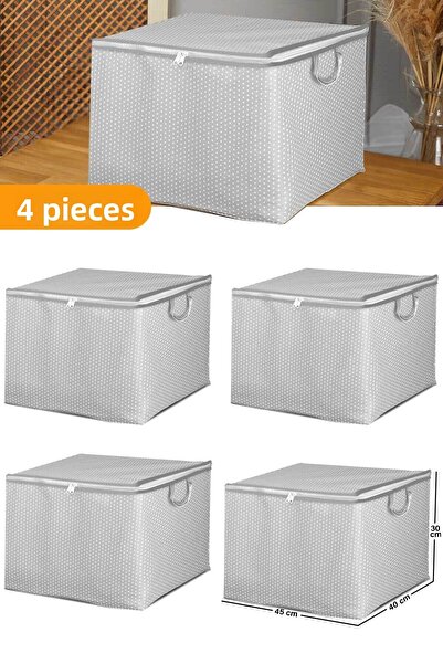 Serstil 4 броя - Мини размер Сив дреха на точки / парченца калъф за завивка -...