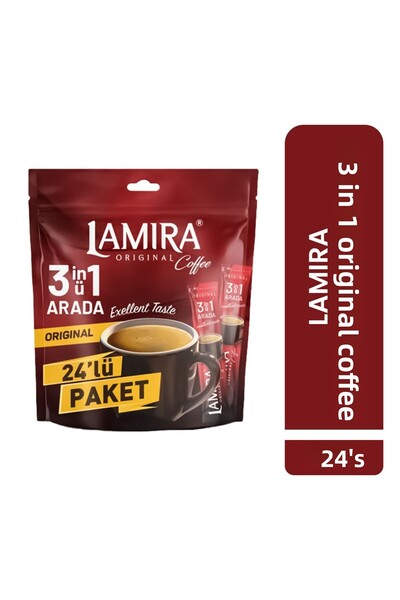 LAMİRA Lamira Original Coffee 3 in 1 Pack (18g * 24 Pieces)