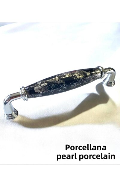 Porcellana Perla 96 mm -Mâner de mobilier din metal din porțelan Mâner dulap ...