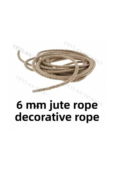 izmir Bitpazarı Ютено въже 6 мм 50 метра Декоративно ютено въже