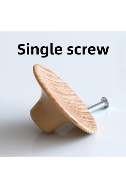 NZB Light Walnut Color Furniture Kitchen Cupboard Cabinet Drawer Handle Handle Single Screw Plastic Handle 10 Pcs