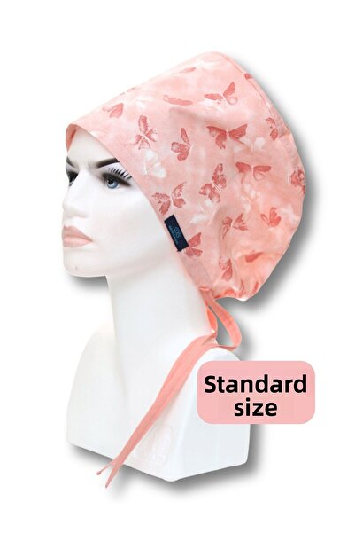 doktorbonem Șapcă chirurgicală standard cu model de fluturi pentru medic, asistentă, asistent medical