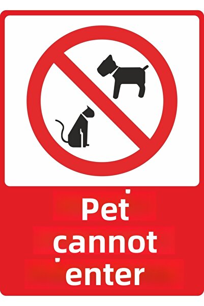 ChicArt Design Studio لا يمكن دخول الحيوانات الأليفة الرقمية الأشعة فوق البنف...