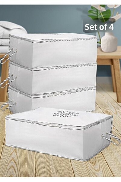 Yellow stary home Set de 4 cârpe de depozitare cu pernă multifuncțională impr...