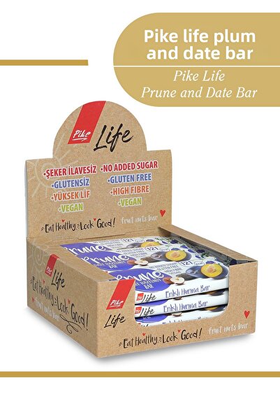 Pike Life لوح باللوز والبرقوق 30 جرام × 12 قطعة