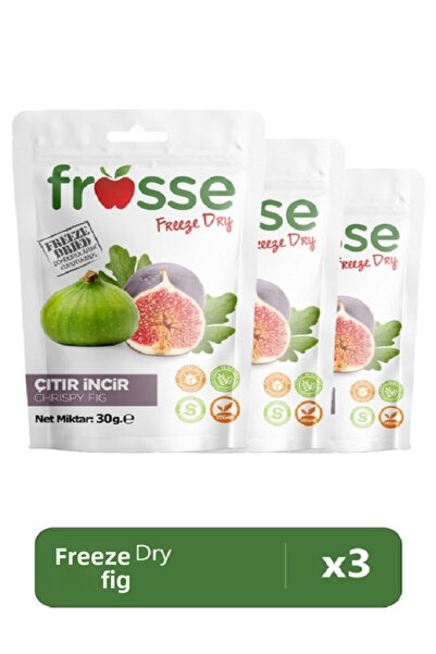 frosse تين مقرمش، تجميد مجفف (مجفف بالتجميد) 3 قطع من رقائق التين
