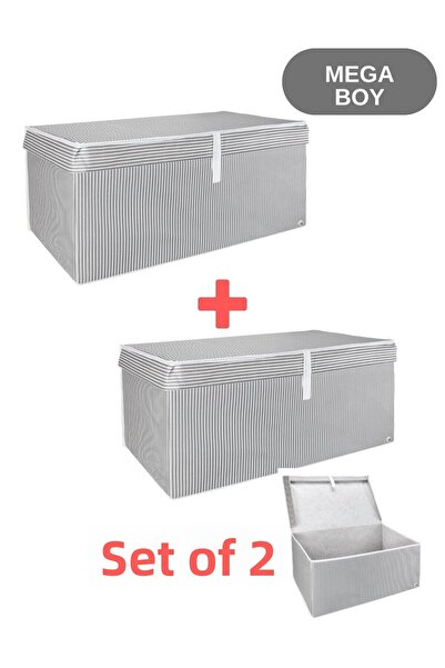 DECODEMA 2 Κουτιά με καπάκια Οργανωτής πολλαπλών χρήσεων Πτυσσόμενο κουτί οργ...