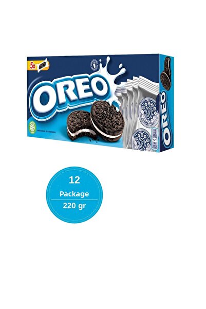 Oreo 220 g Pack of 12 Biscuits