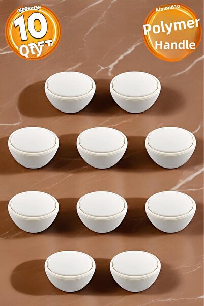 Badem10 Πιάνο Πολυμερές Κουμπί Λαβή Moonstone Έπιπλα Κουζίνας Συρτάρι Ντουλάπα Ντουλάπα Λαβή Λαβή 10 τμχ