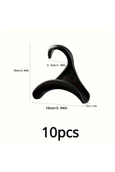 Choice Black-10pcs 10pcs Widen Multipurpose Hangers Connection Hook Space Saving Hat Silk Scarf Shawls Hand